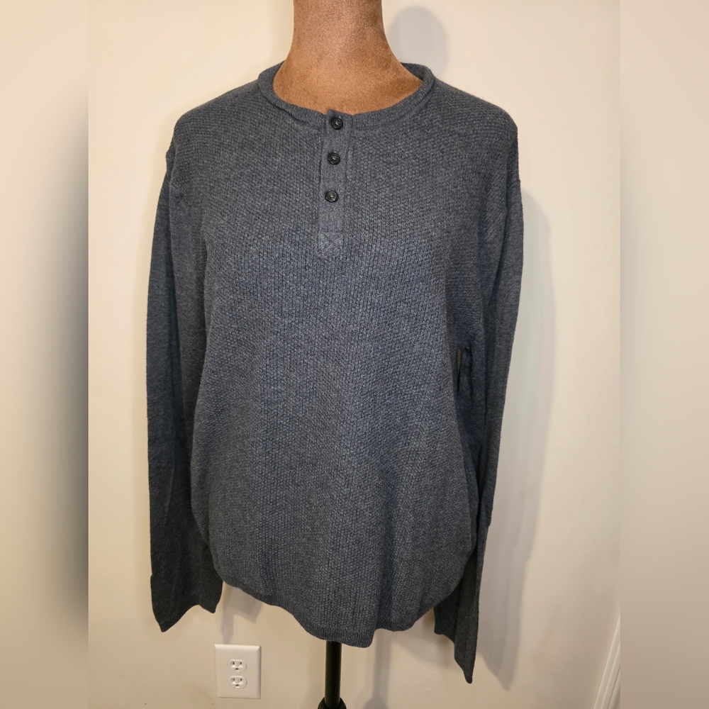 Gray Henley Sweater